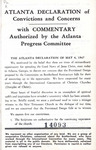Atlanta Declaration of Convictions and Concerns, with Commentary by the Atlanta Progress Committee by Robert W. Burns