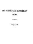 Index to the Christian-Evangelist, Volume 1 by Claude E. Spencer