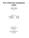 Index to the Christian-Evangelist, Volume 3 by Claude E. Spencer