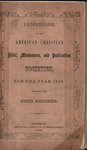 [1852] Proceedings of the American Christian Bible, Missionary and Publication Societies for the Year 1852, Together with Other Documents