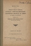 Minutes of the Twenty-Sixth Annual National Christian Missionary Convention Disciples of Christ of America, Incorporated by Lloyd L. Dickerson